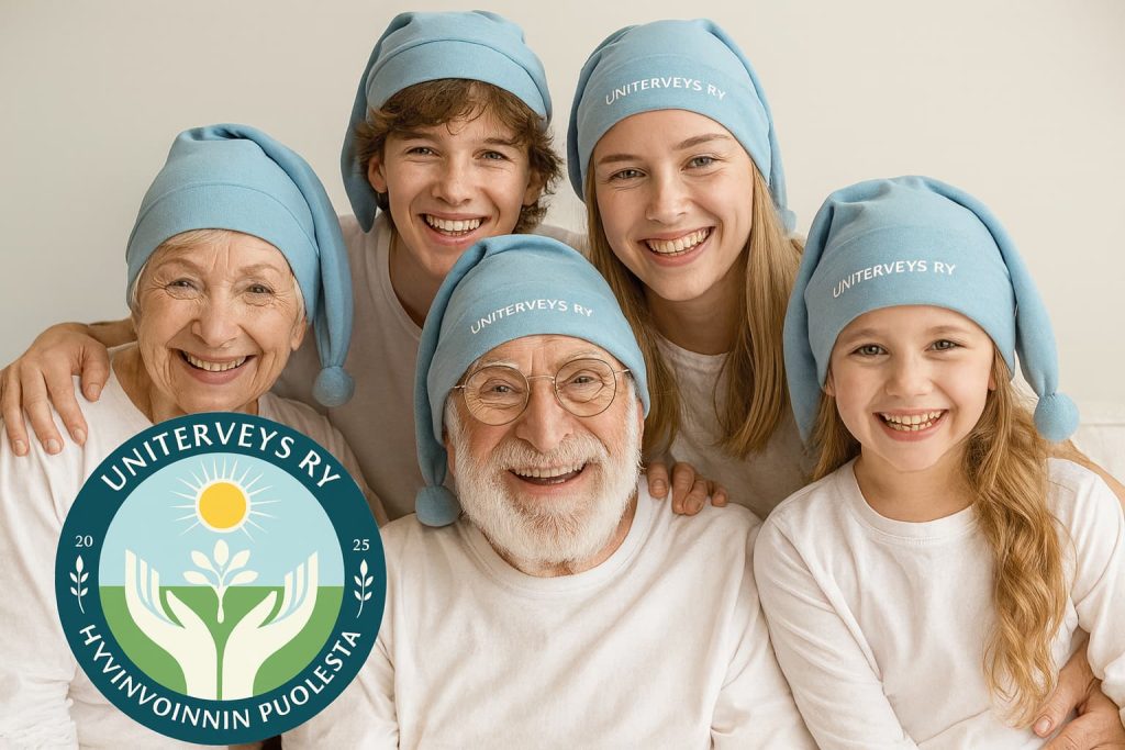 Uniterveys ry auttaa koko perhettä nukkumaan hyvin, hyvä uni tekee iloisen mielen